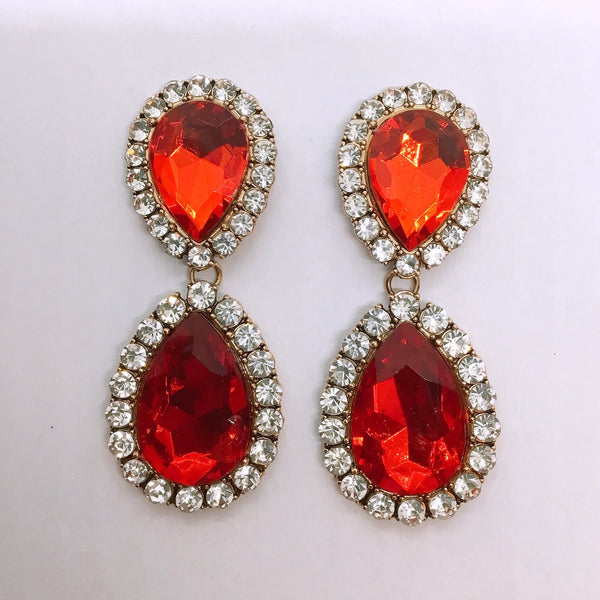 Bella Teardrop Evening Earrings