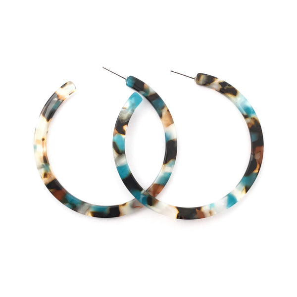 Acetate Hoop Earrings