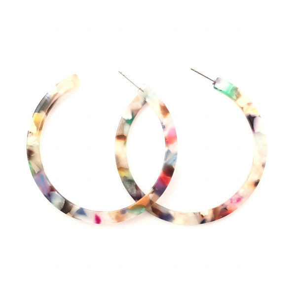 Acetate Hoop Earrings