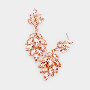Regina Crystal Marquise Cluster Drop Earrings